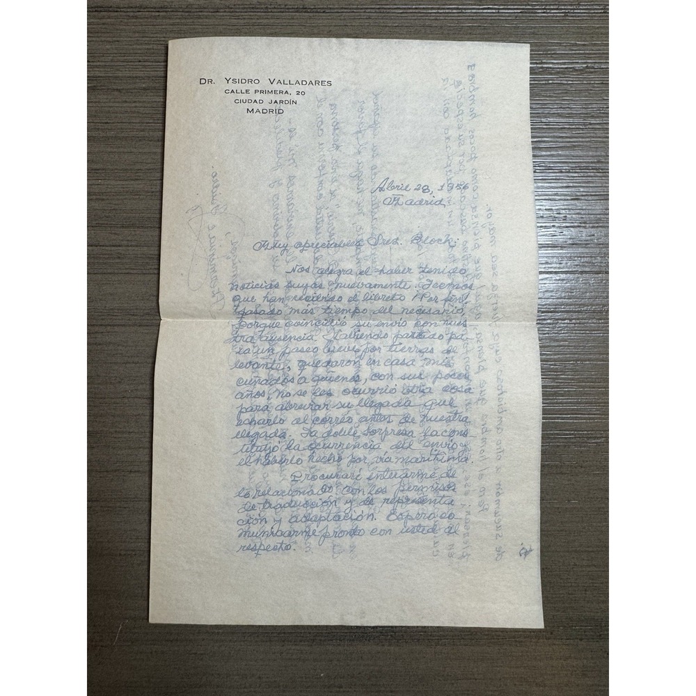 Edythe Latham Bloch x Dr. Ysidrio Valladares Letter Postcard Lot 1954-1963 - Picture 11 of 13